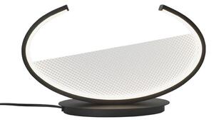 Viokef Lampa de masă LED Adele, înălțime 22 cm, negru, metal, Negru, Camera de zi / sufragerie, Aluminiu, Modern