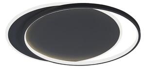 Viokef Plafonieră LED Evelyn, negru, lungime 55 cm, metal, Negru, Camera de zi / sufragerie, Aluminiu, Modern