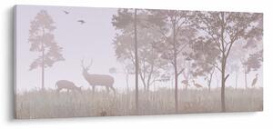 Tablou - Pădure,monocrom (120x50 cm)