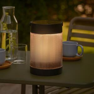 Nordlux Lampa solară de masă Coupar, negru, plastic, IP44, reglabil, Negru, Plastic