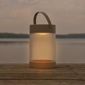 Nordlux Lampa solară de masă Coupar, culoare nisip, plastic, IP44, reglabil, Bej, Plastic