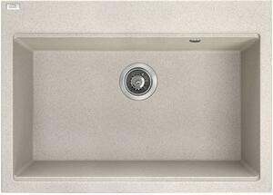 Laveo Tau chiuvetă din granit 70x50 cm bej SBT4107