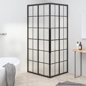 Cabină de duș, negru, 90x70x180 cm, ESG mat