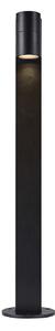 Nordlux Bornă luminoasă Tin 80, negru, aluminiu, IP44, GU10, reglabil, Negru, Modern