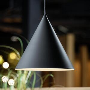 SLV Lampă suspendată Magico, Ø 38 cm, negru/auriu, metal, reglabil, Negru, Camera de zi / sufragerie, Aluminiu, Modern