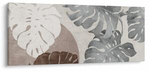 Tablou - Design cu frunze (120x50 cm)