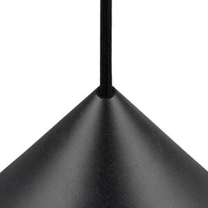 SLV Lampă suspendată Magico, Ø 38 cm, negru mat, metal, reglabil, Negru, Camera de zi / sufragerie, Aluminiu, Modern