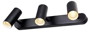 SLV Spot LED pentru tavan Noblo, 2.700 K, negru, lungime 40 cm, reglabil, Negru, Camera de zi / sufragerie, Aluminiu, Modern