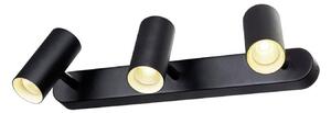 SLV Spot LED pentru tavan Noblo, 3.000 K, negru, lungime 40 cm, reglabil, Negru, Camera de zi / sufragerie, Aluminiu, Modern