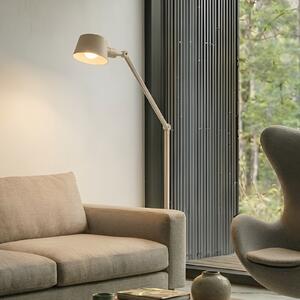 Lucande Lampadar Silka, 173 cm, bej, reglabilă, E27, Bej, Studiu / Birou, Metal, Modern