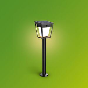 Philips Lampa solară cu țeapă LED Nissa UE, plastic, IP44, Negru, Plastic, Modern