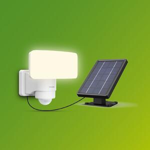 Philips Spot exterior solar cu LED Tylus, alb, 5.000 K, senzor, Alb, Plastic, Lumini solare