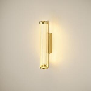 SLV Aplică LED Quimera, culoare alamă, înălțime 41 cm, CCT, reglabil, Auriu / Alamă, Camera de zi / sufragerie, Aluminiu