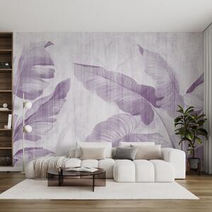 Fototapet Frunziș elegant în tonuri blânde de levănțică, Fototapet natură, Fototapet populare, u00299v5 - Tapeko.ro