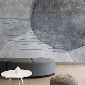 Fototapet O linie gri și albastră, Fototapet designer, Fototapet populare, u78579v1 - Tapeko.ro