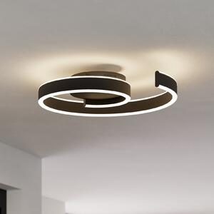 EGLO connect plafonieră LED inteligentă Andabaia-Z, negru, reglabil, Negru, Camera de zi / sufragerie, Aluminiu, Modern