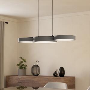 EGLO connect Smart lampă suspendată LED Barbano-Z, gri, reglabil, Gri, Camera de zi / sufragerie, Metal, Modern
