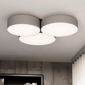 EGLO connect plafonieră LED inteligentă Barbano-Z, gri, reglabil, Gri, Camera de zi / sufragerie, Metal, Modern