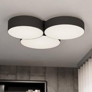 EGLO connect plafonieră LED inteligentă Barbano-Z, negru, reglabil, Negru, Camera de zi / sufragerie, Metal, Modern