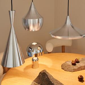 Tom Dixon Lampă suspendată LED Beat Wide Unbeaten, culoare aluminiu, reglabil, Metalic, Camera de zi / sufragerie, Aluminiu, Design