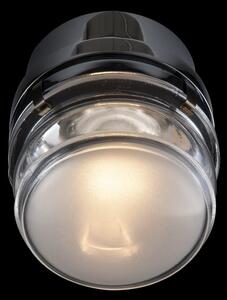 Oluce Aplică de perete LED Fresnel, crom, aluminiu, sticlă, 2.700 K, Metalic, Baie, Metal, Design