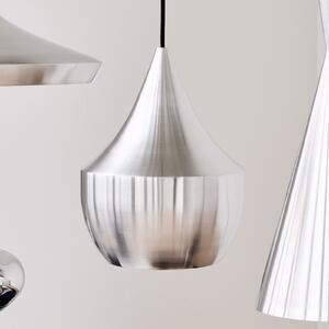 Tom Dixon Lampă suspendată LED Beat Tall Unbeaten, culoare aluminiu, reglabil, Metalic, Camera de zi / sufragerie, Aluminiu, Design