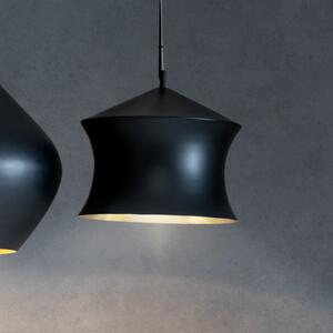 Tom Dixon Lampă suspendată LED Beat Waist de Dixon, negru, Ø 41 cm, reglabil, Negru, Camera de zi / sufragerie, Alamă, Design