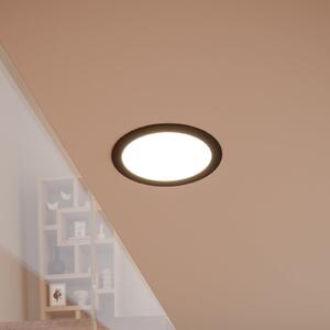 EGLO connect Lampa LED inteligentă pentru încastrare Fueva 6-Z, negru, Ø16cm, reglabil, Negru, Camera de zi / sufragerie, Plastic, Modern