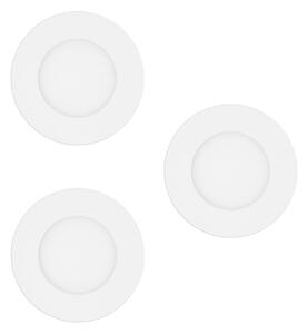 EGLO connect Lumină LED inteligentă pentru încastrare Fueva-Z, alb, set de 3, reglabil, Alb, Camera de zi / sufragerie, Metal, Modern