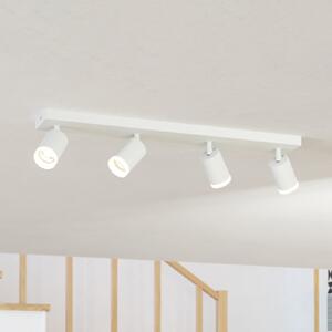 EGLO connect Spot LED inteligent Melitello-Z, 4 becuri, alb, reglabil, Alb, Camera de zi / sufragerie, Aluminiu, Modern