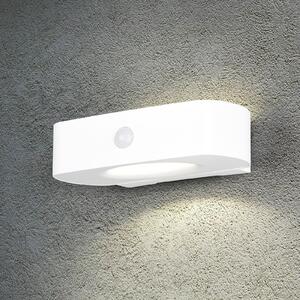 Reality Leuchten Aplică de perete Bilbao, albă, înălțime 6 cm, senzor, sus/jos, Alb, Plastic