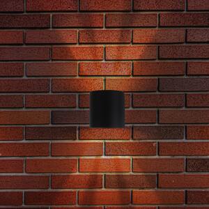Näve Lampă LED pentru exterior ALECTO, negru, înălțime 10 cm, IP54 sus/jos, Negru, Metal, Modern