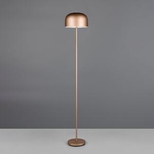 Reality Leuchten Lampadar LED cu baterie Jeff, cafea, dimabil, înălțime 147 cm, reglabil, Maro / Rugină, dormitor, Metal