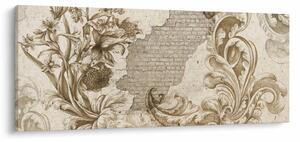 Tablou - Perete cu flori (120x50 cm)