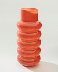 Vază de sticlă Rosso 15x35 cm