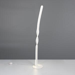 Reality Leuchten Lampadar LED Ginko, alb mat, metal, înălțime 110 cm, Alb, Camera de zi / sufragerie, Metal, Modern