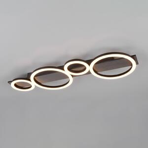 Reality Leuchten Plachetă plafonieră LED Lumos, aluminiu, 3.000 K, metal, lungime 72 cm, Metalic, Camera de zi / sufragerie, Metal, Modern