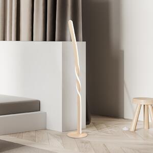 Reality Leuchten Lampadar LED Ginko, nisip, metal, înălțime 110 cm, Bej, Camera de zi / sufragerie, Metal, Modern