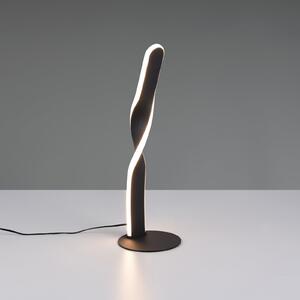 Reality Leuchten Lampa de masă LED Ginko, negru mat, metal, înălțime 40,5 cm, Negru, Camera de zi / sufragerie, Metal, Modern