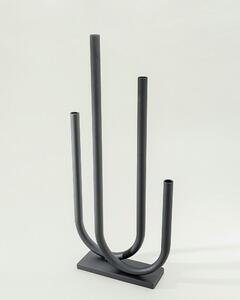 Sfeșnic metalic Sculptura 30x9x69 cm
