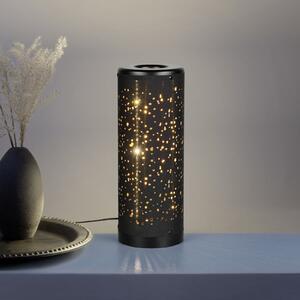Reality Leuchten Lampa de masă LED Taco, negru, plastic, înălțime 34,5 cm, Negru, Camera de zi / sufragerie, Plastic, Modern