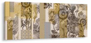Tablou - Colaj cu floarea-soarelui (120x50 cm)