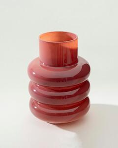 Vază de sticlă Rosso 16x24 cm