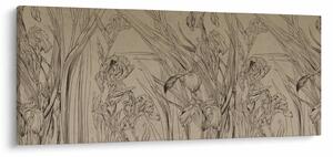 Tablou - Contururile plantelor (120x50 cm)