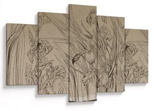 Tablou - Contururile plantelor (150x105 cm)