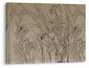 Tablou - Contururile plantelor (70x50 cm)