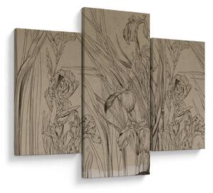 Tablou - Contururile plantelor (90x60 cm)