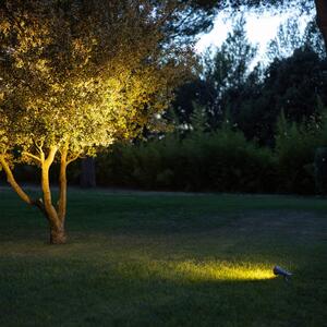 Les Jardins Spot LED solar OJE, gri, dimabil Senzor de lumină naturală Temporizator, reglabil, Gri, Plastic, Modern, Lumini solare