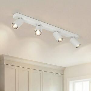 OSRAM Spot de tavan OCTAGON, alb, 4 becuri, GU10-LED 927 dimabil, reglabil, Alb, Camera de zi / sufragerie, Metal, Modern
