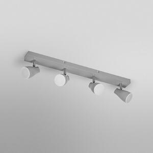 OSRAM Spot de tavan PEAR, gri, 4 becuri, GU10-LED 2.700 K, Gri, Plastic